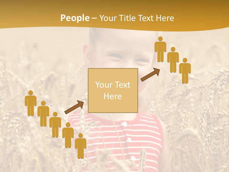 Wheat Spring Landscape PowerPoint Template