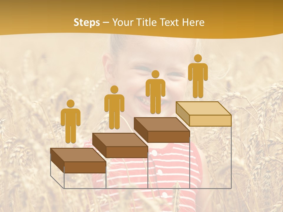 Wheat Spring Landscape PowerPoint Template