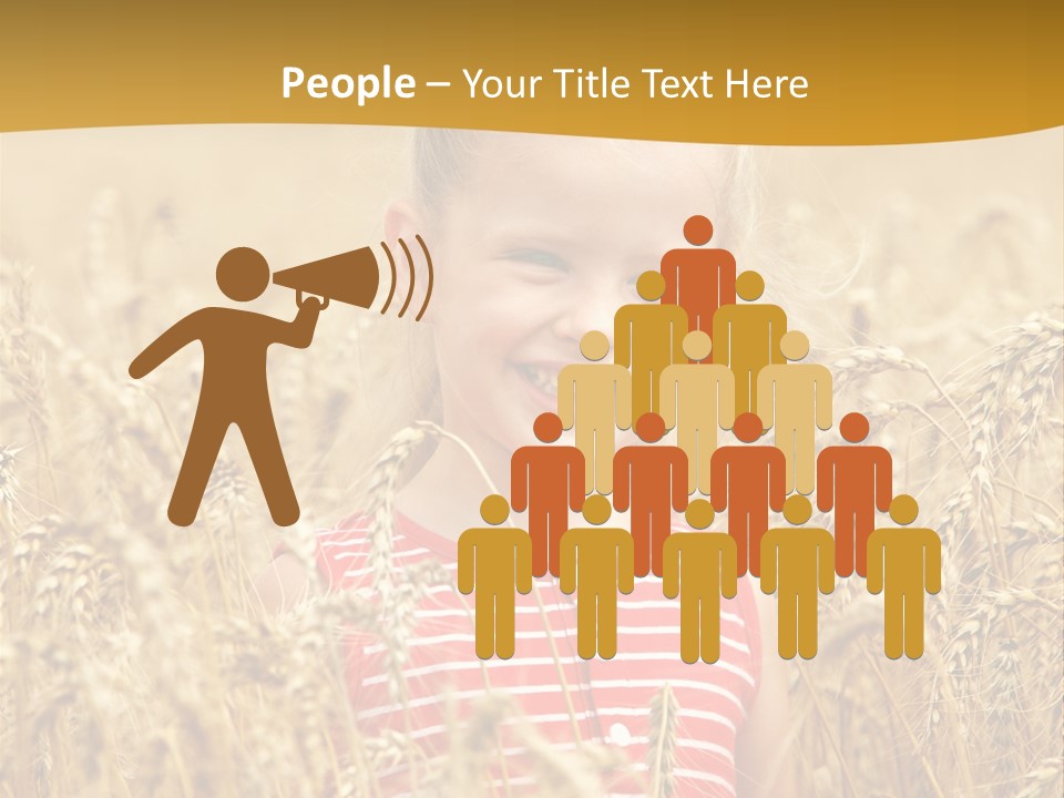 Wheat Spring Landscape PowerPoint Template