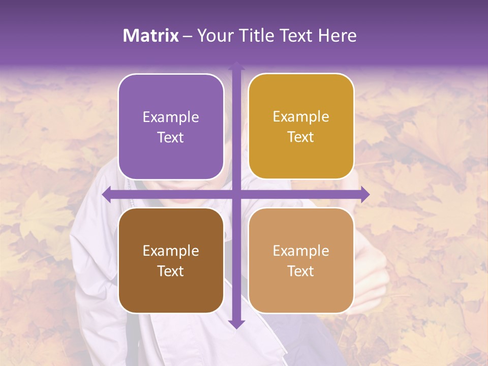 Maple Leaf Long Hair PowerPoint Template