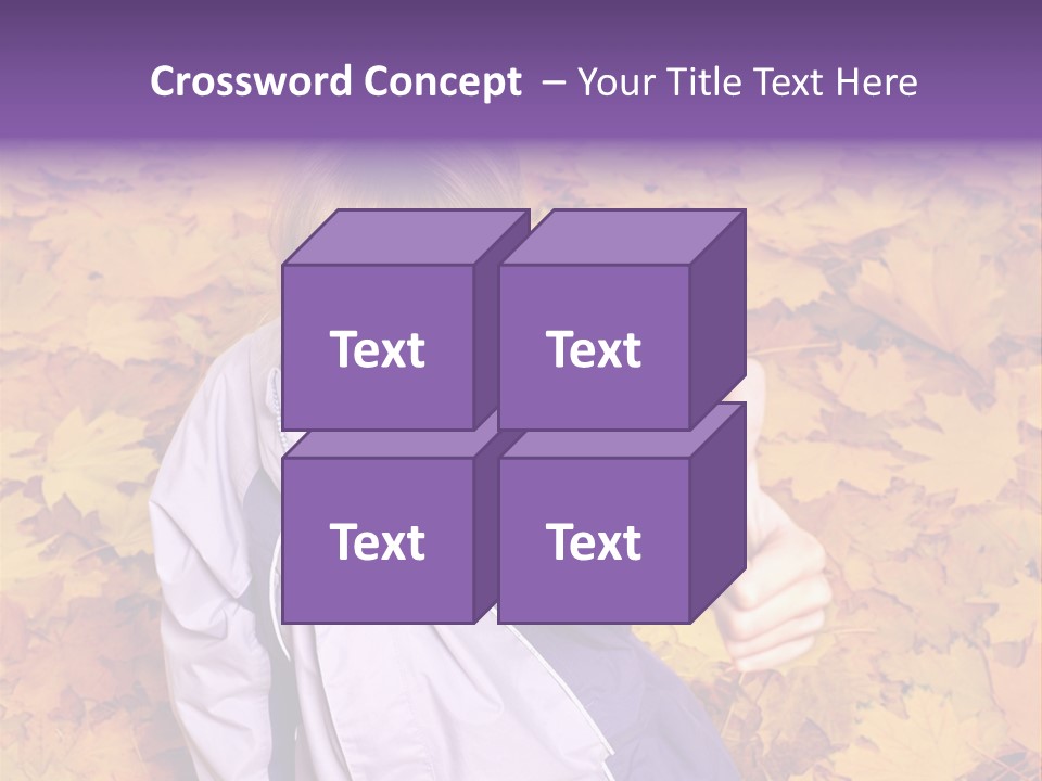 Maple Leaf Long Hair PowerPoint Template