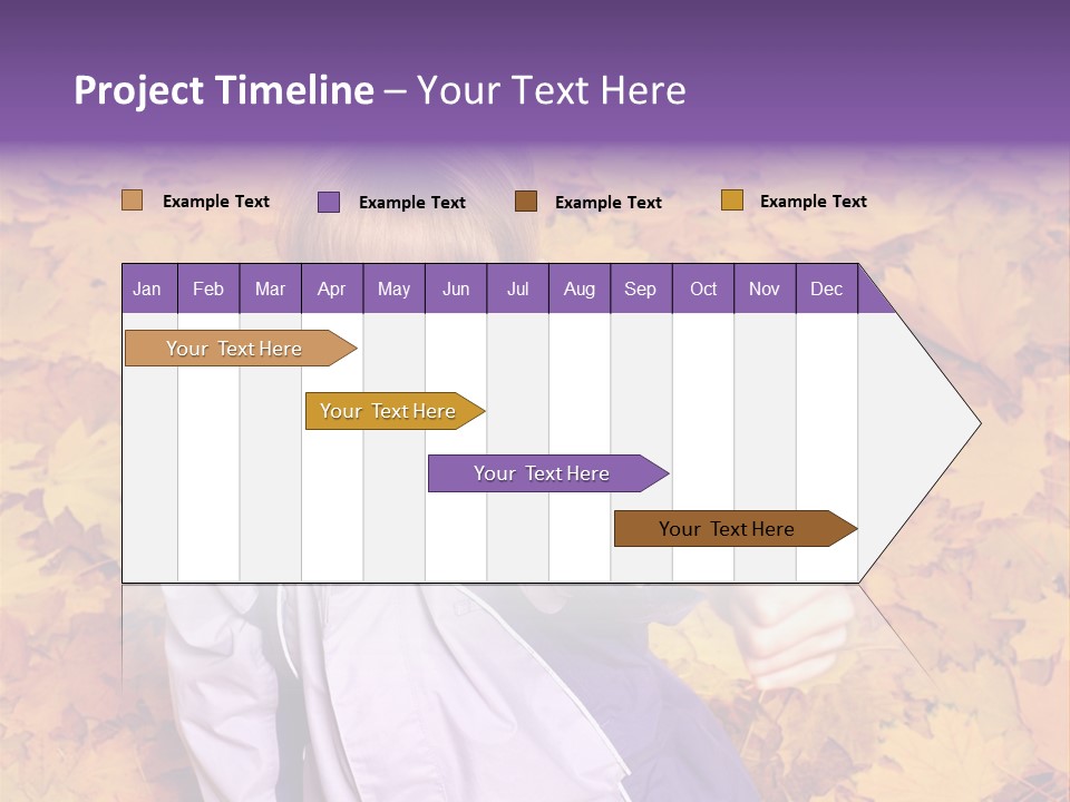 Maple Leaf Long Hair PowerPoint Template
