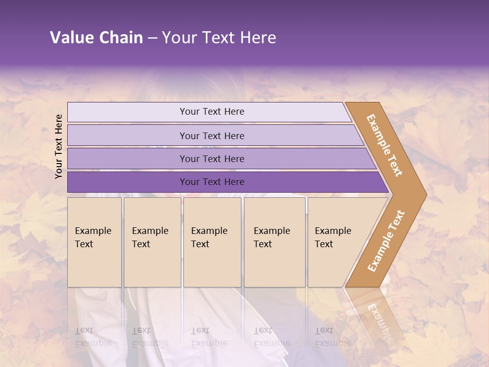 Maple Leaf Long Hair PowerPoint Template