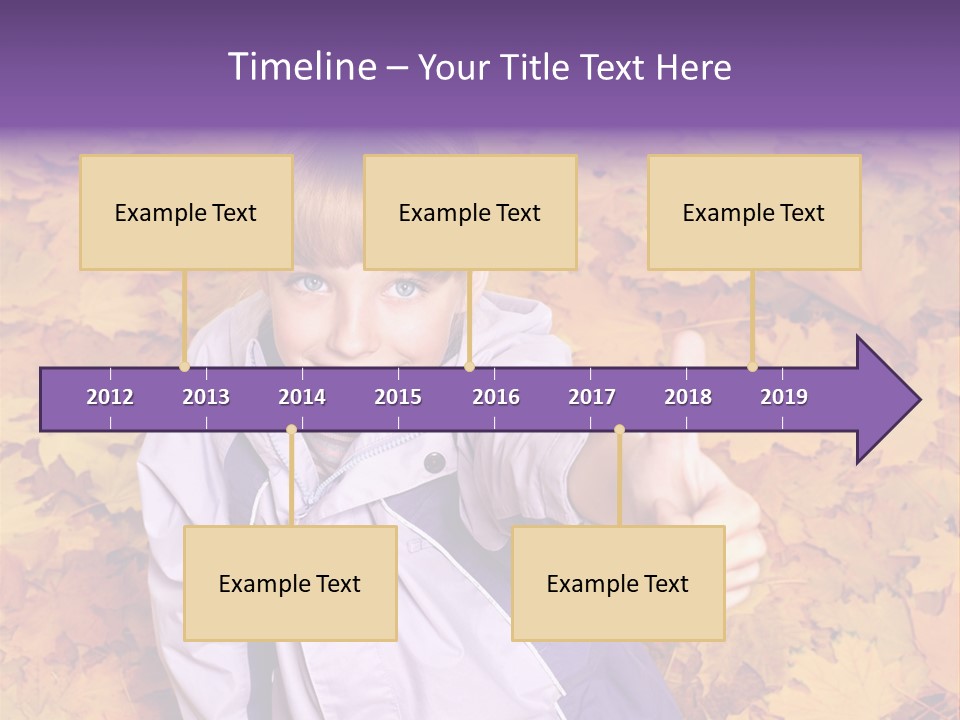 Maple Leaf Long Hair PowerPoint Template