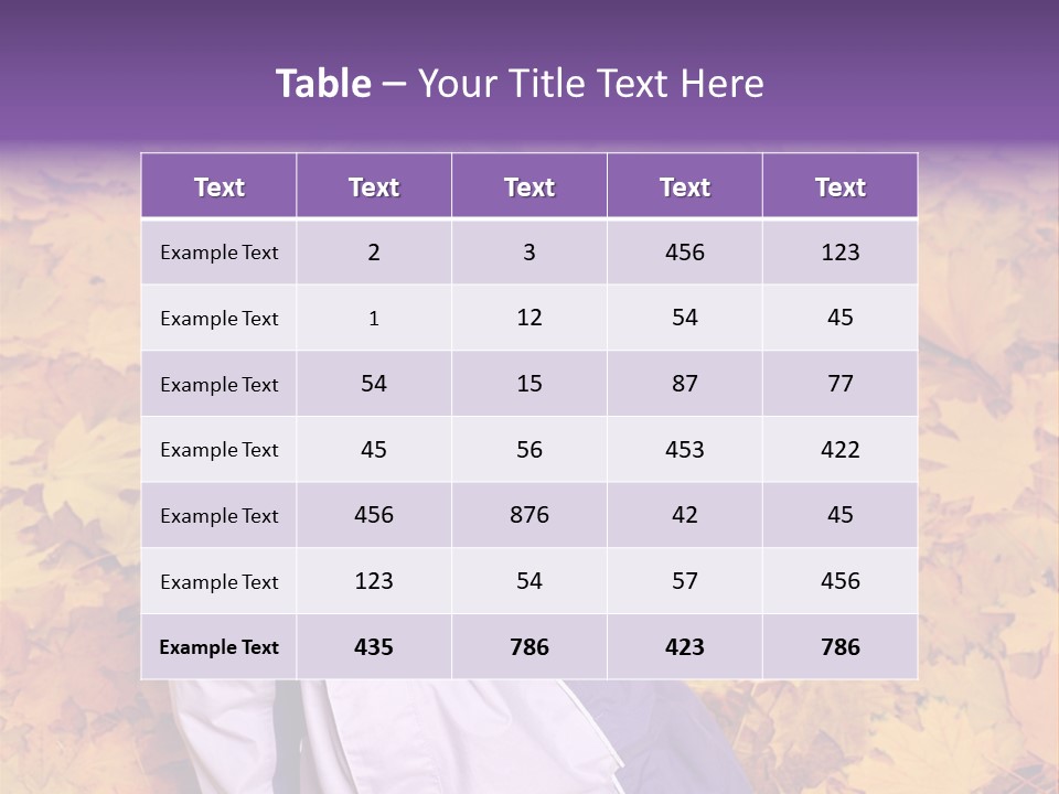 Maple Leaf Long Hair PowerPoint Template