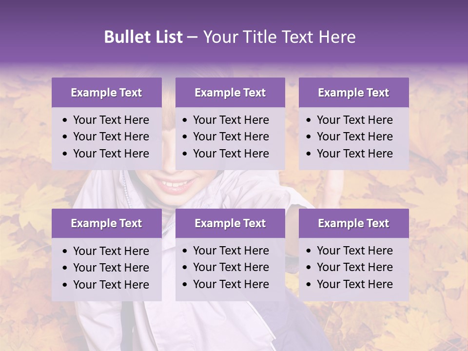 Maple Leaf Long Hair PowerPoint Template