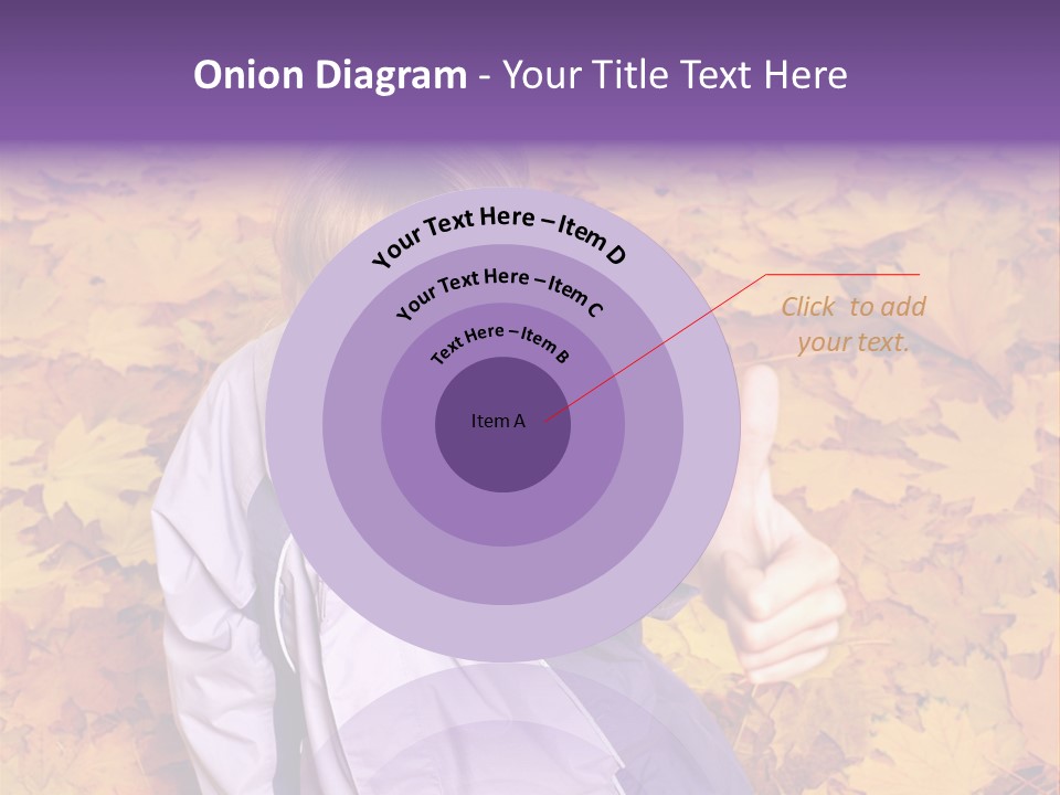 Maple Leaf Long Hair PowerPoint Template