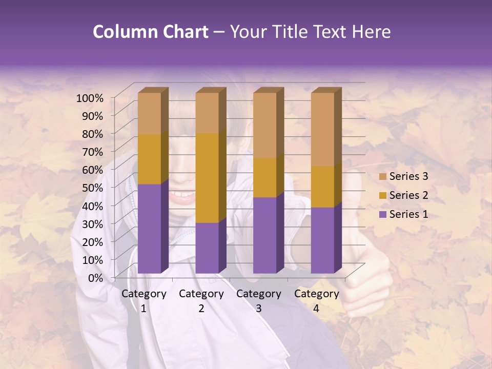 Maple Leaf Long Hair PowerPoint Template
