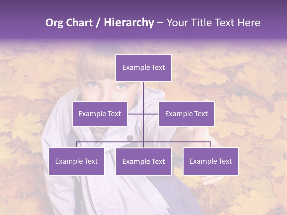 Maple Leaf Long Hair PowerPoint Template