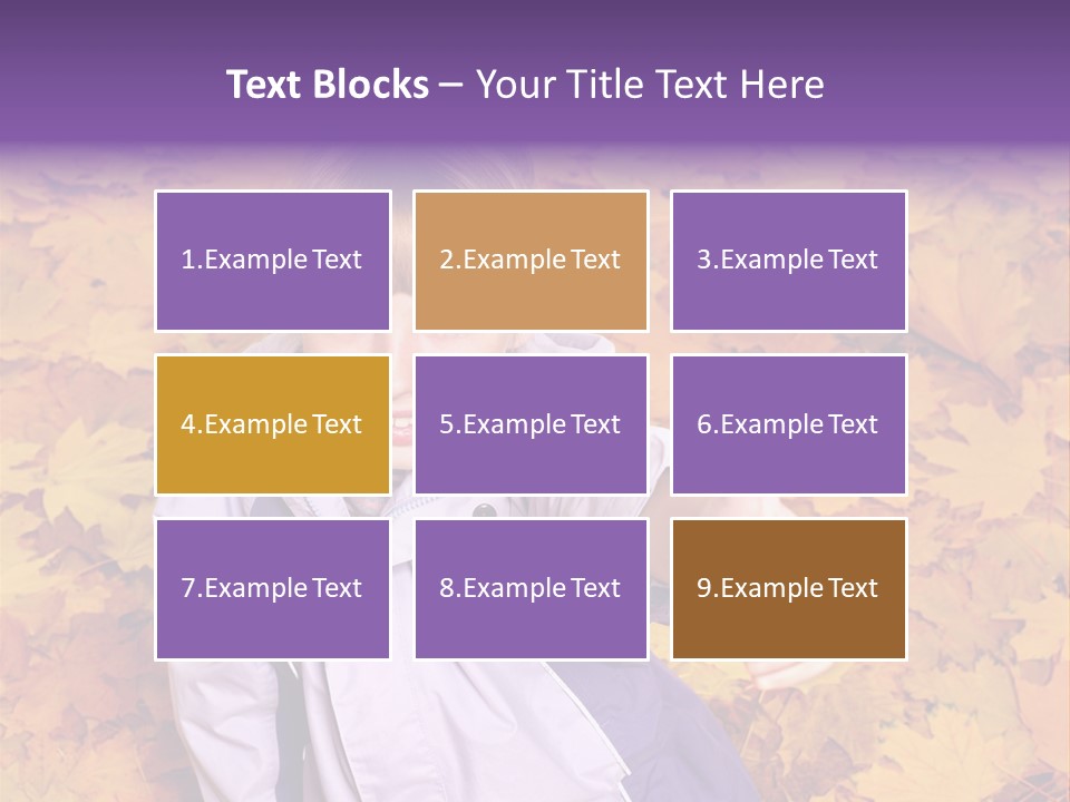 Maple Leaf Long Hair PowerPoint Template