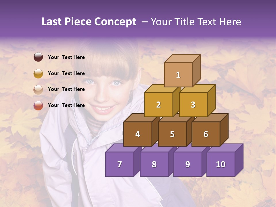 Maple Leaf Long Hair PowerPoint Template