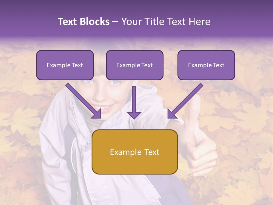 Maple Leaf Long Hair PowerPoint Template