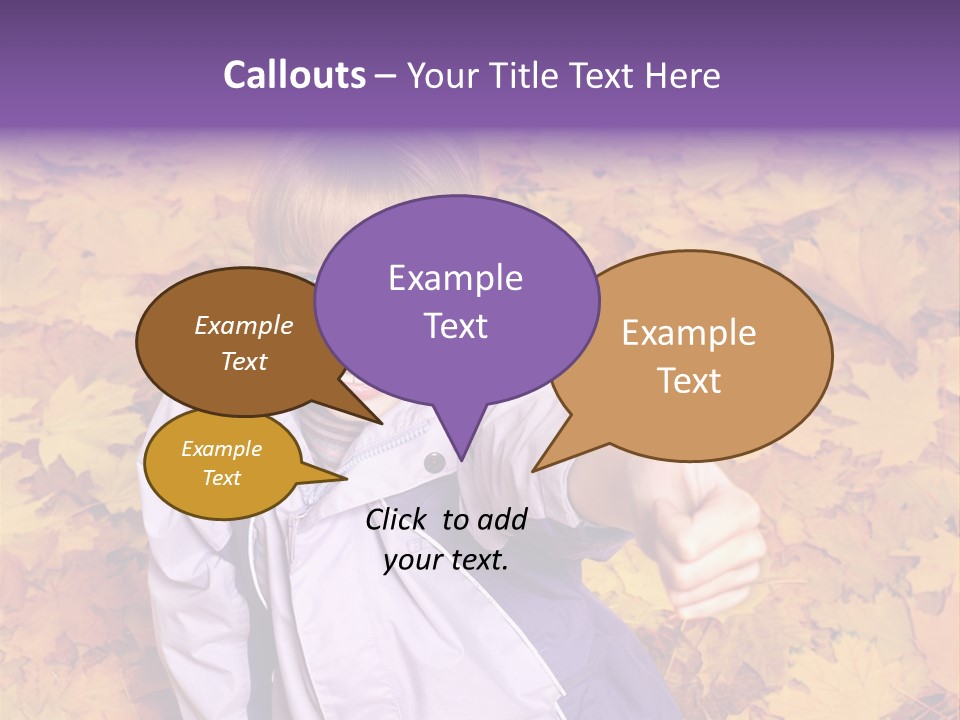 Maple Leaf Long Hair PowerPoint Template