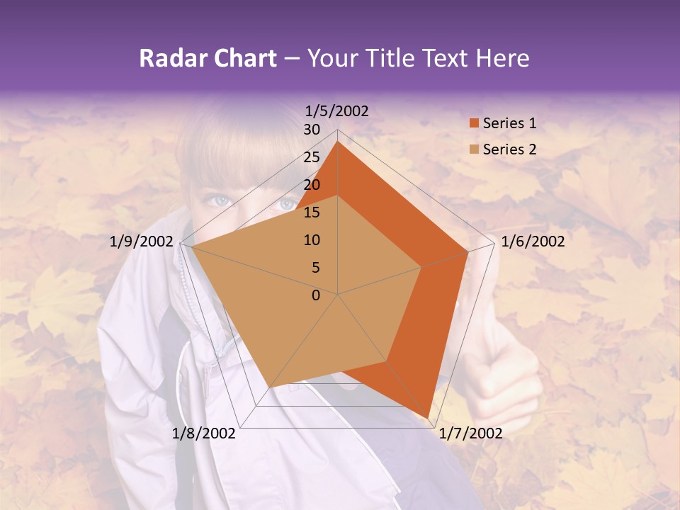 Maple Leaf Long Hair PowerPoint Template