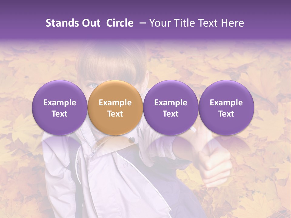 Maple Leaf Long Hair PowerPoint Template