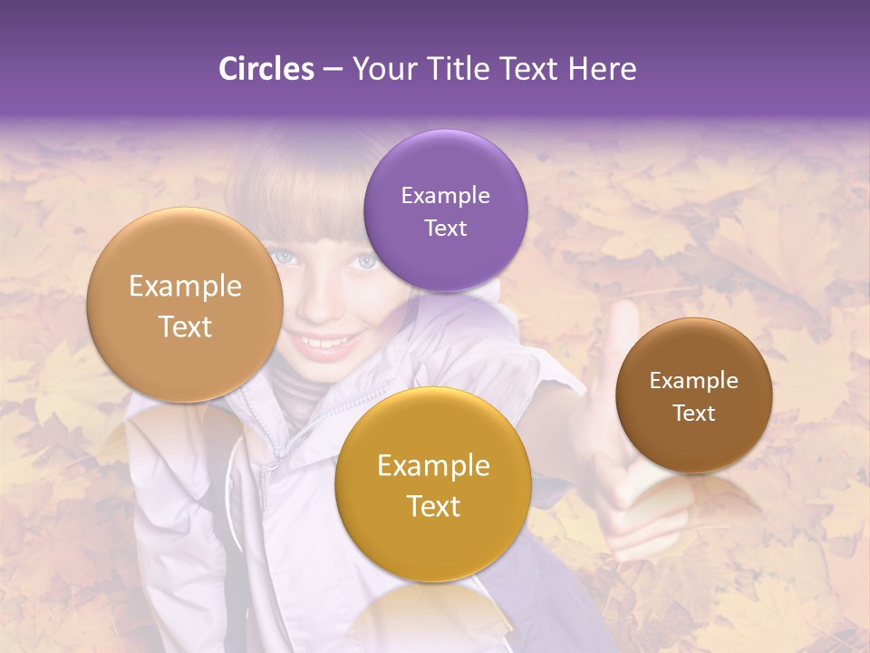 Maple Leaf Long Hair PowerPoint Template