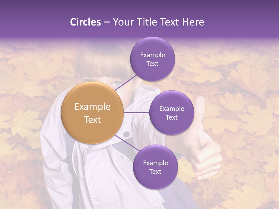 Maple Leaf Long Hair PowerPoint Template