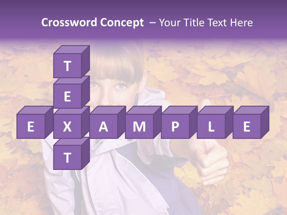 Maple Leaf Long Hair PowerPoint Template