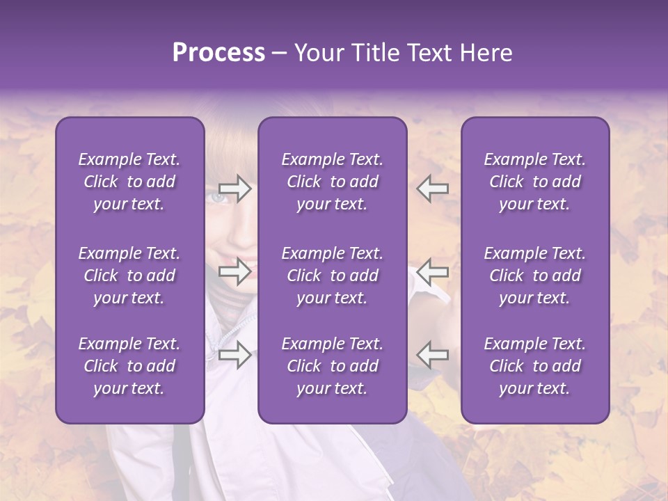 Maple Leaf Long Hair PowerPoint Template