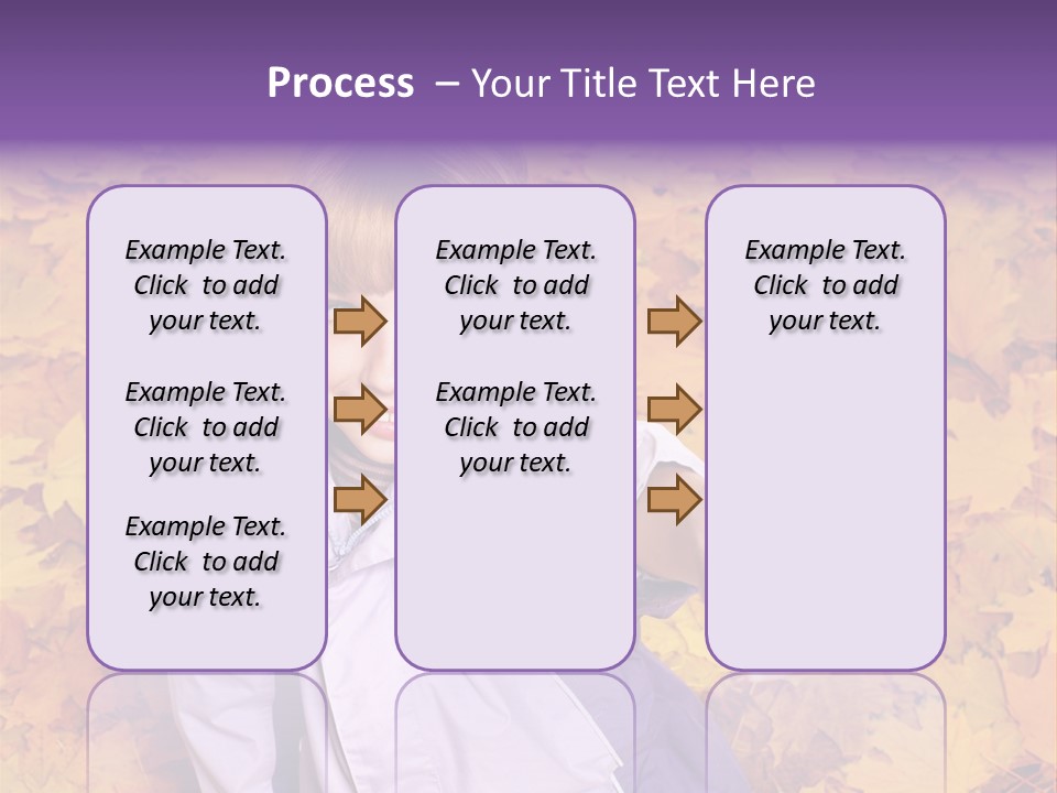 Maple Leaf Long Hair PowerPoint Template