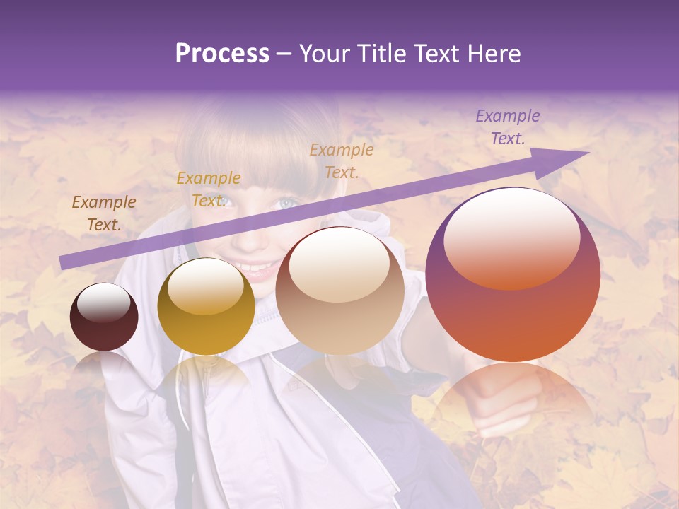 Maple Leaf Long Hair PowerPoint Template