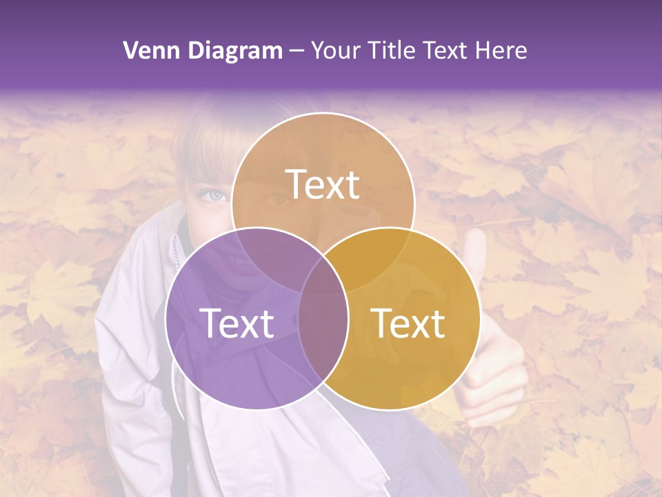 Maple Leaf Long Hair PowerPoint Template