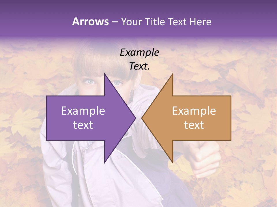 Maple Leaf Long Hair PowerPoint Template