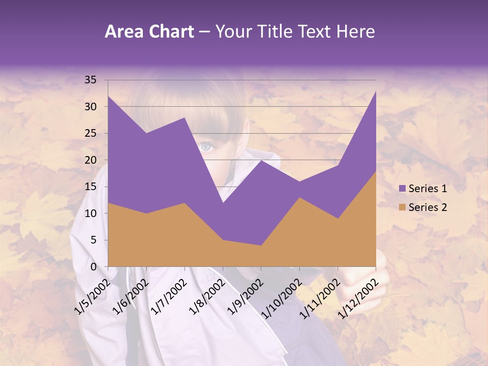 Maple Leaf Long Hair PowerPoint Template