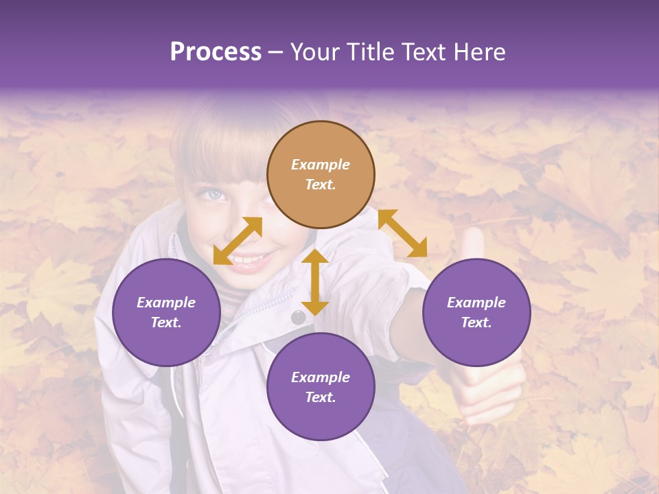 Maple Leaf Long Hair PowerPoint Template