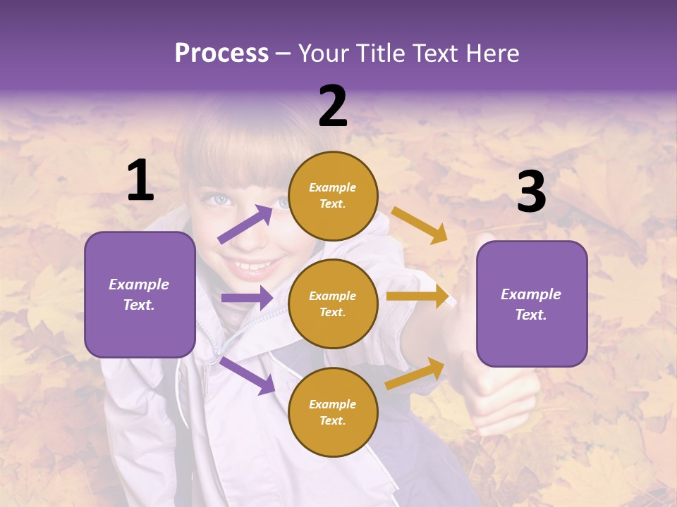 Maple Leaf Long Hair PowerPoint Template