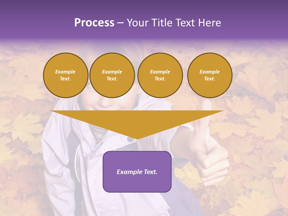 Maple Leaf Long Hair PowerPoint Template