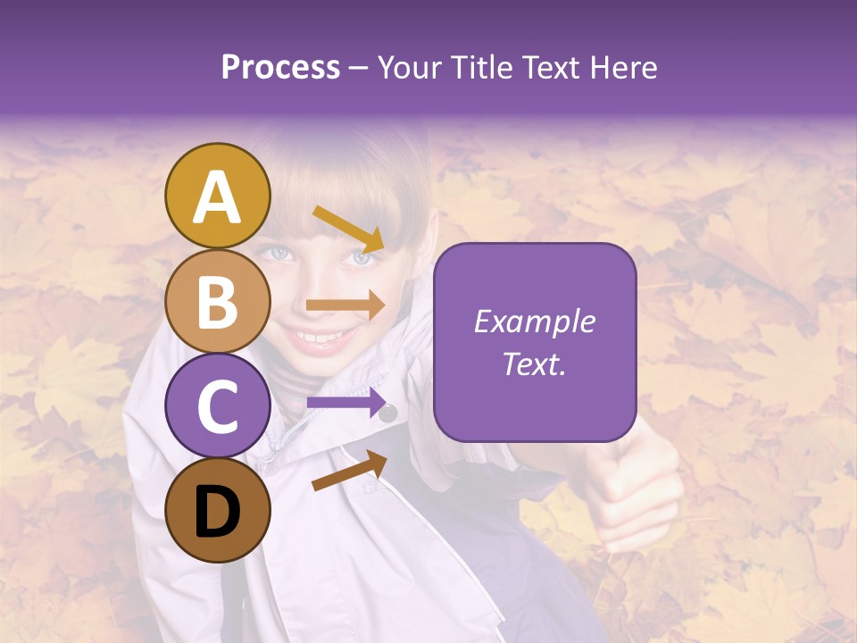 Maple Leaf Long Hair PowerPoint Template