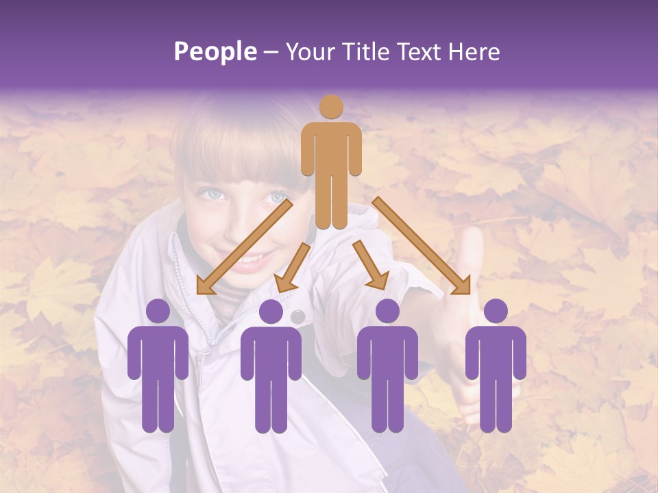 Maple Leaf Long Hair PowerPoint Template