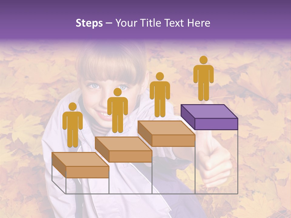 Maple Leaf Long Hair PowerPoint Template