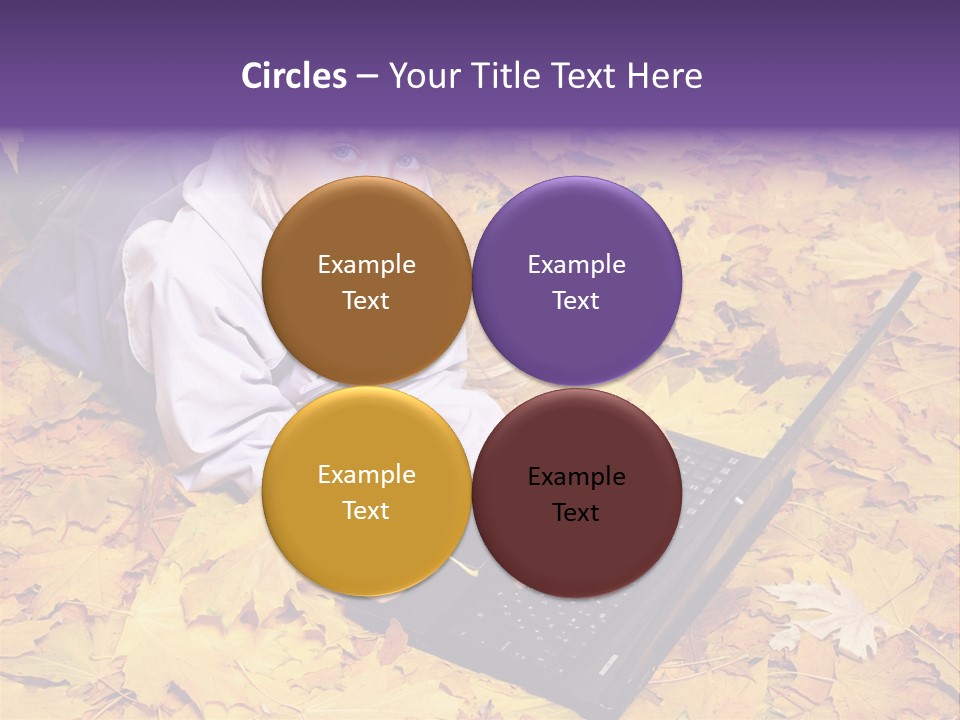 Learning Group Girl PowerPoint Template