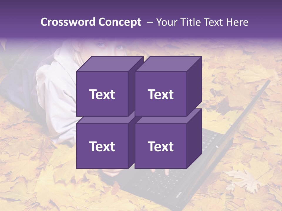 Learning Group Girl PowerPoint Template