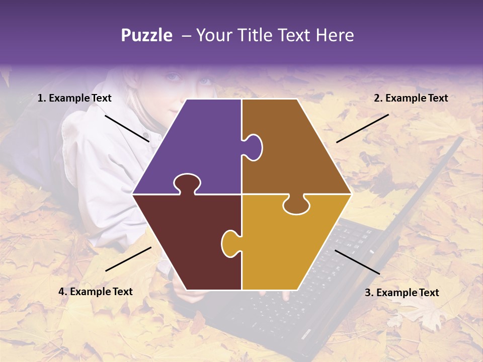 Learning Group Girl PowerPoint Template