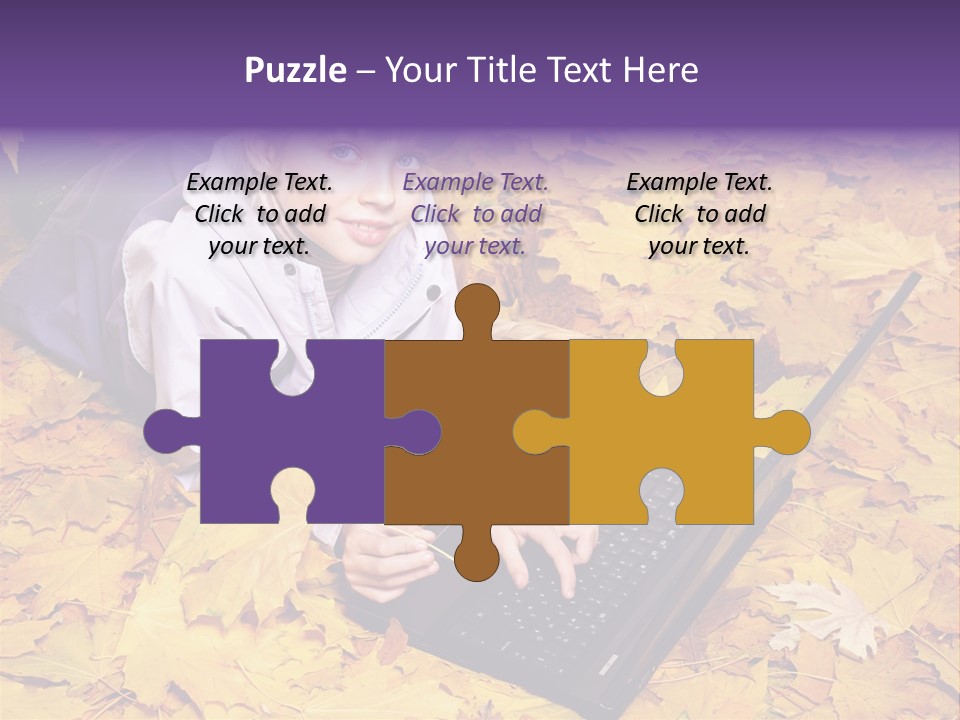 Learning Group Girl PowerPoint Template