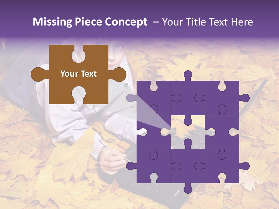 Learning Group Girl PowerPoint Template