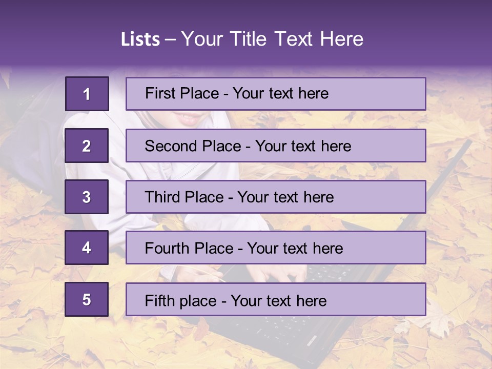 Learning Group Girl PowerPoint Template