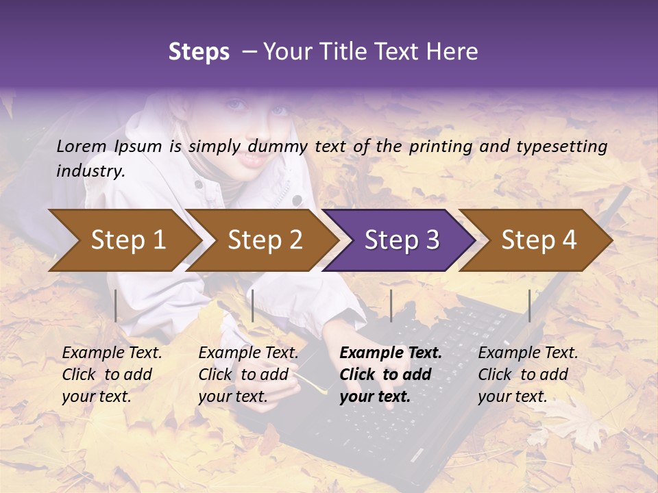 Learning Group Girl PowerPoint Template