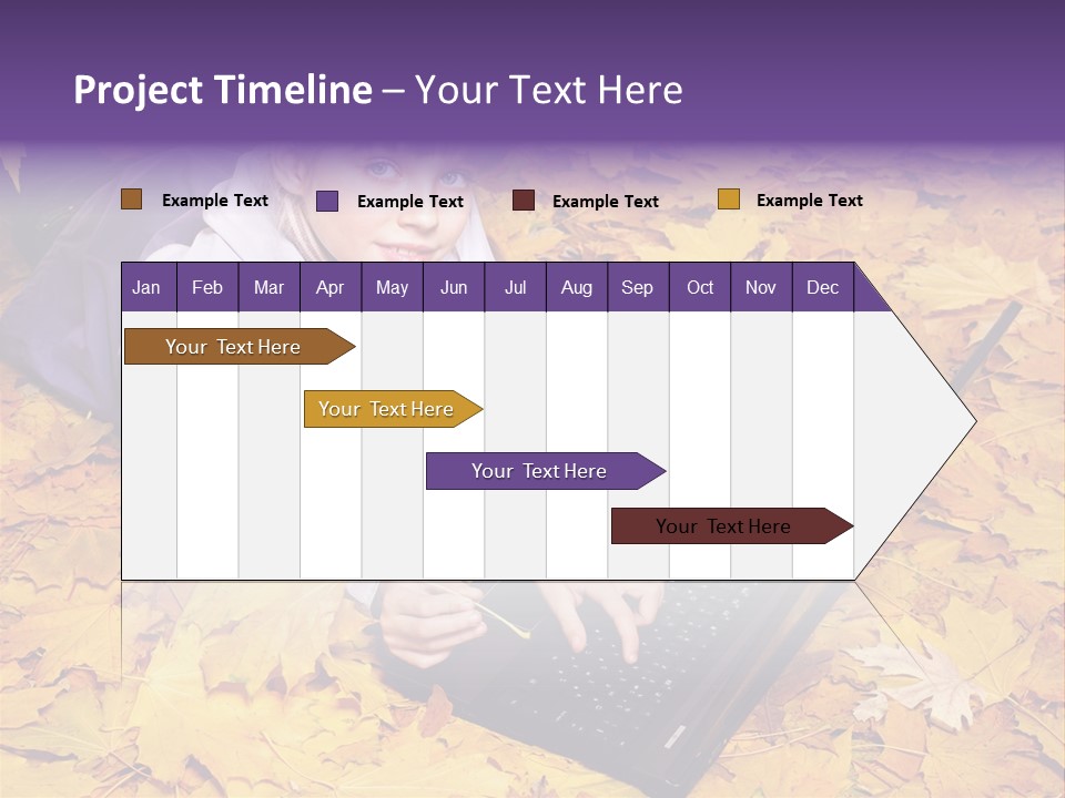 Learning Group Girl PowerPoint Template