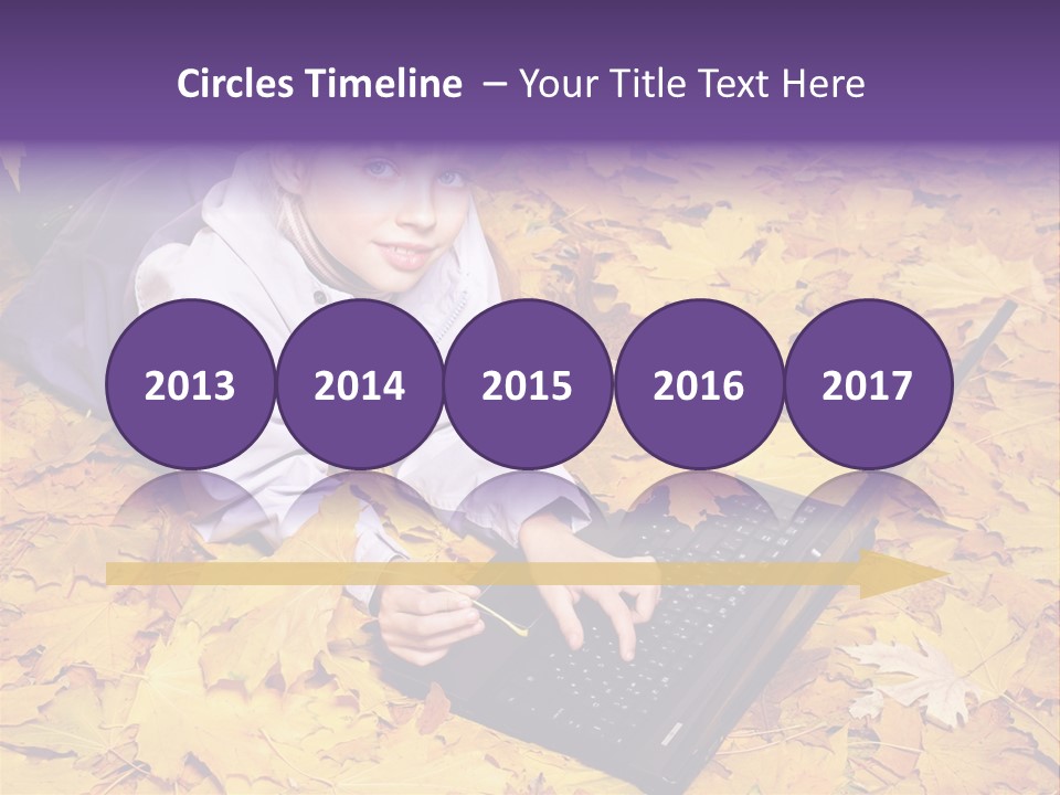 Learning Group Girl PowerPoint Template