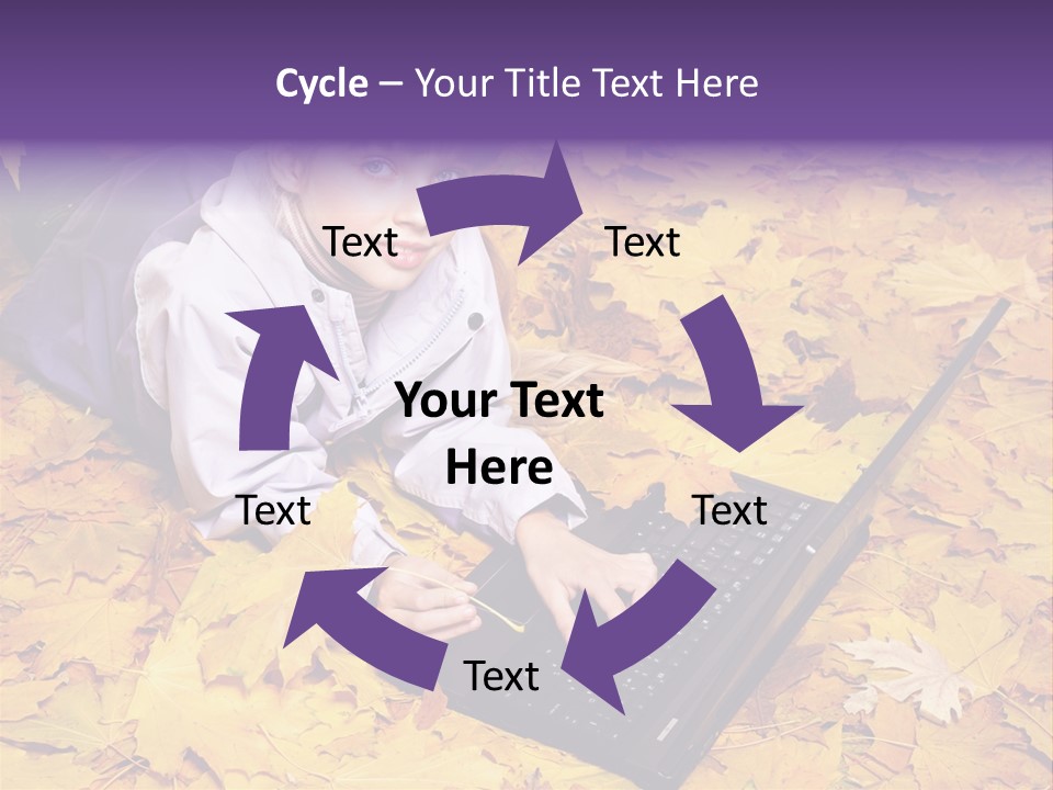 Learning Group Girl PowerPoint Template