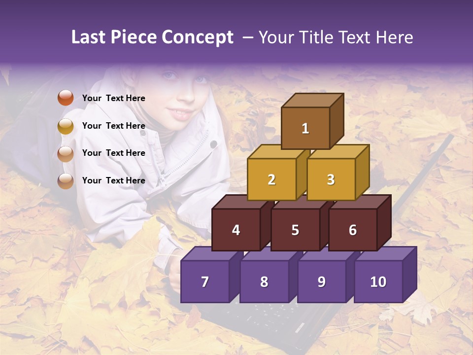 Learning Group Girl PowerPoint Template