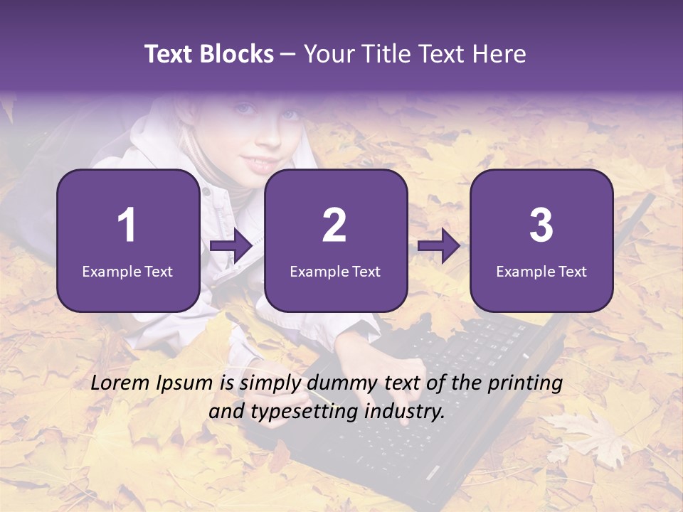 Learning Group Girl PowerPoint Template