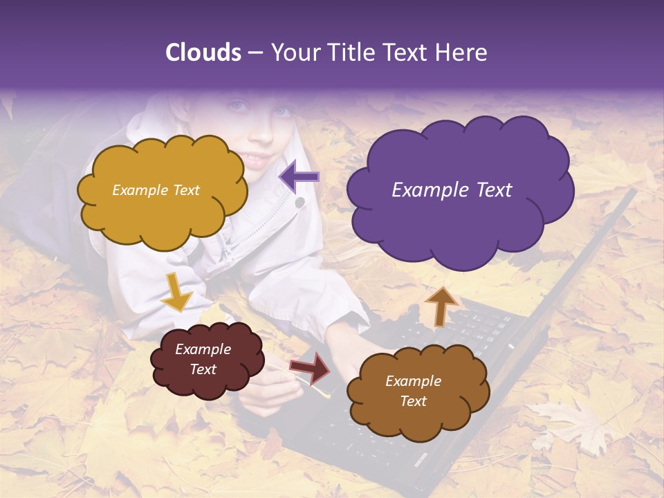 Learning Group Girl PowerPoint Template