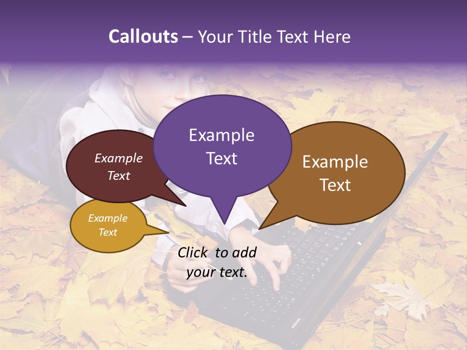 Learning Group Girl PowerPoint Template