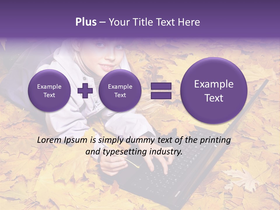 Learning Group Girl PowerPoint Template