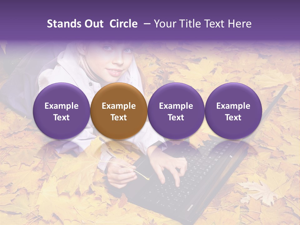 Learning Group Girl PowerPoint Template